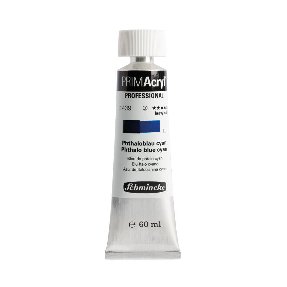 Schmincke Primacryl Artist Akrilik Boya 60 ml 439 Phthalo Blue Cyan