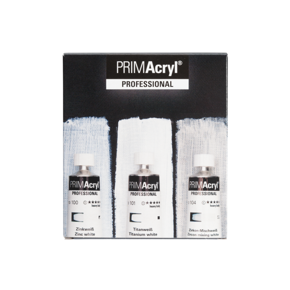 Schmincke Primacryl Artist Akrilik Boya Seti Beyaz Renkler 3x35 ml