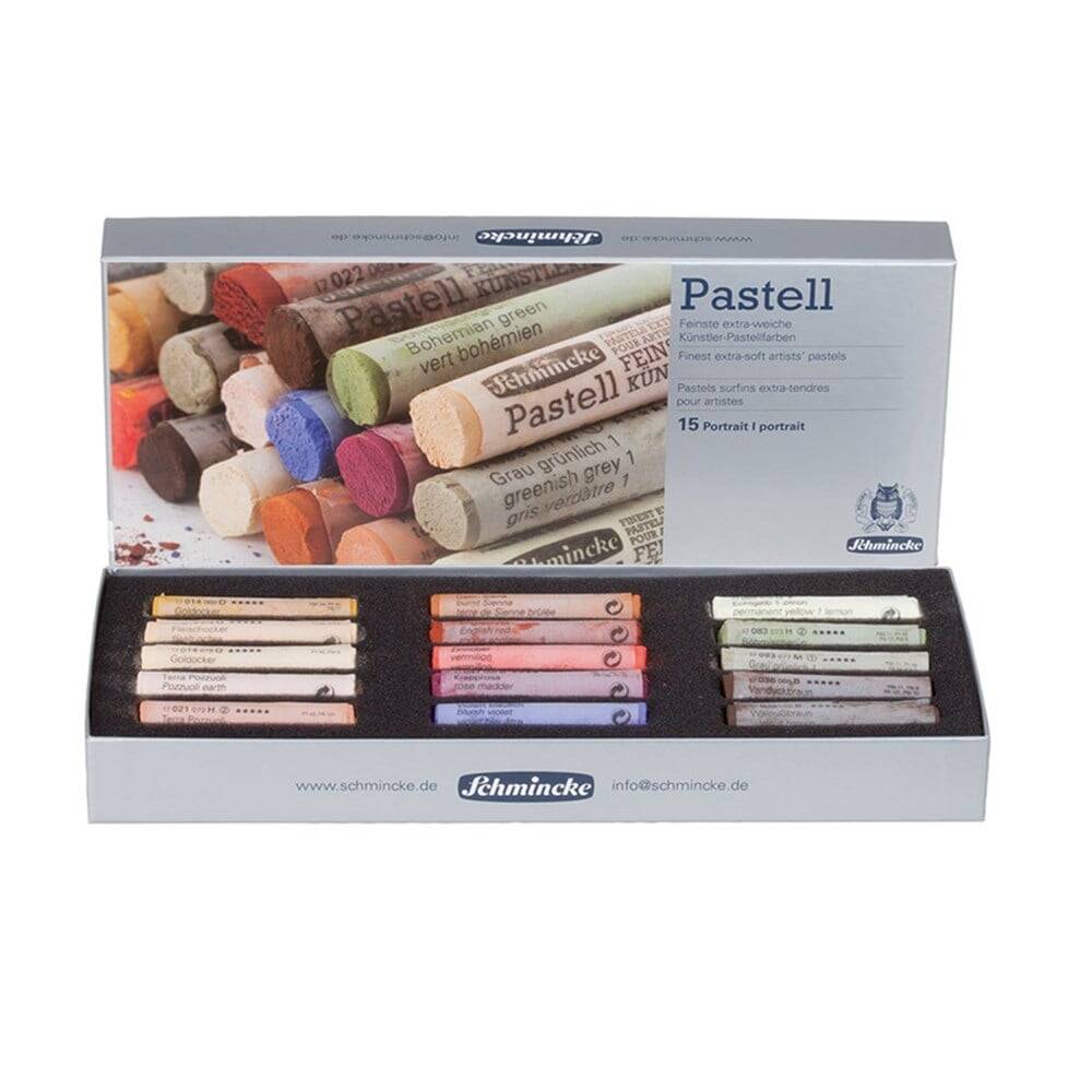 Schmincke Soft Pastel Boya Seti 15 Renk Portrait