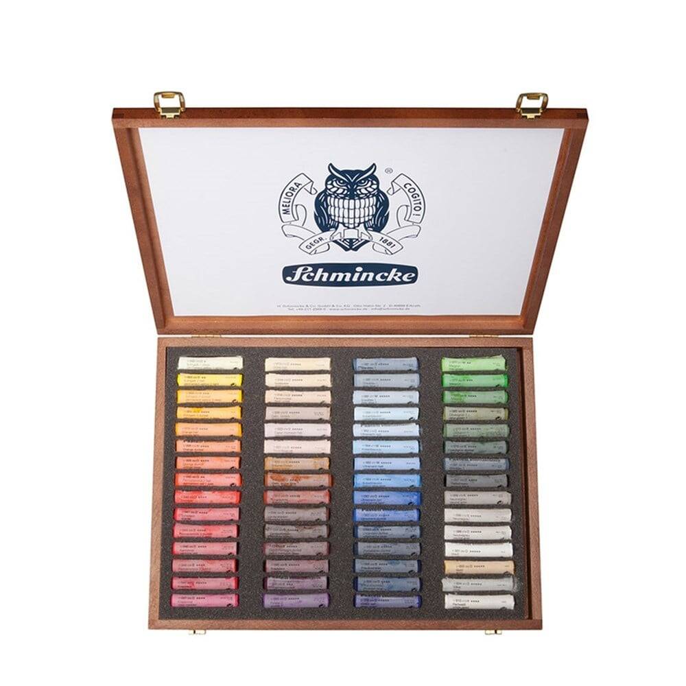 Schmincke Soft Pastel Seti 60 Renk - Ahşap Kutu