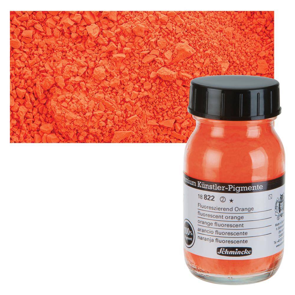 Schmincke Toz Pigment 822 Fluorescent Orange 100 ml
