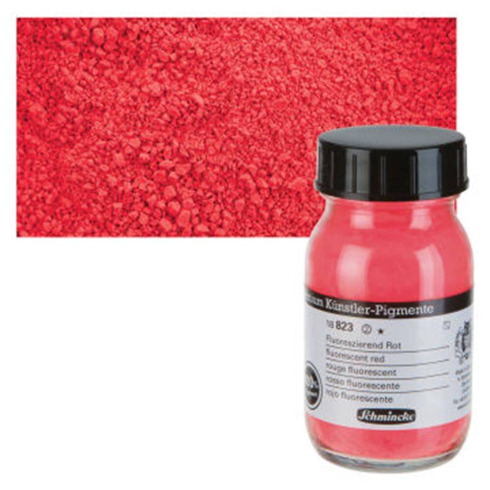 Schmincke Toz Pigment 823 Fluorescent Red 100 ml