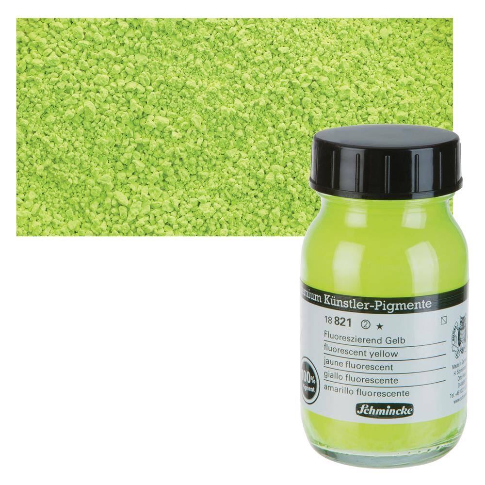 Schmincke Toz Pigment 821 Fluorescent Yellow 100 ml