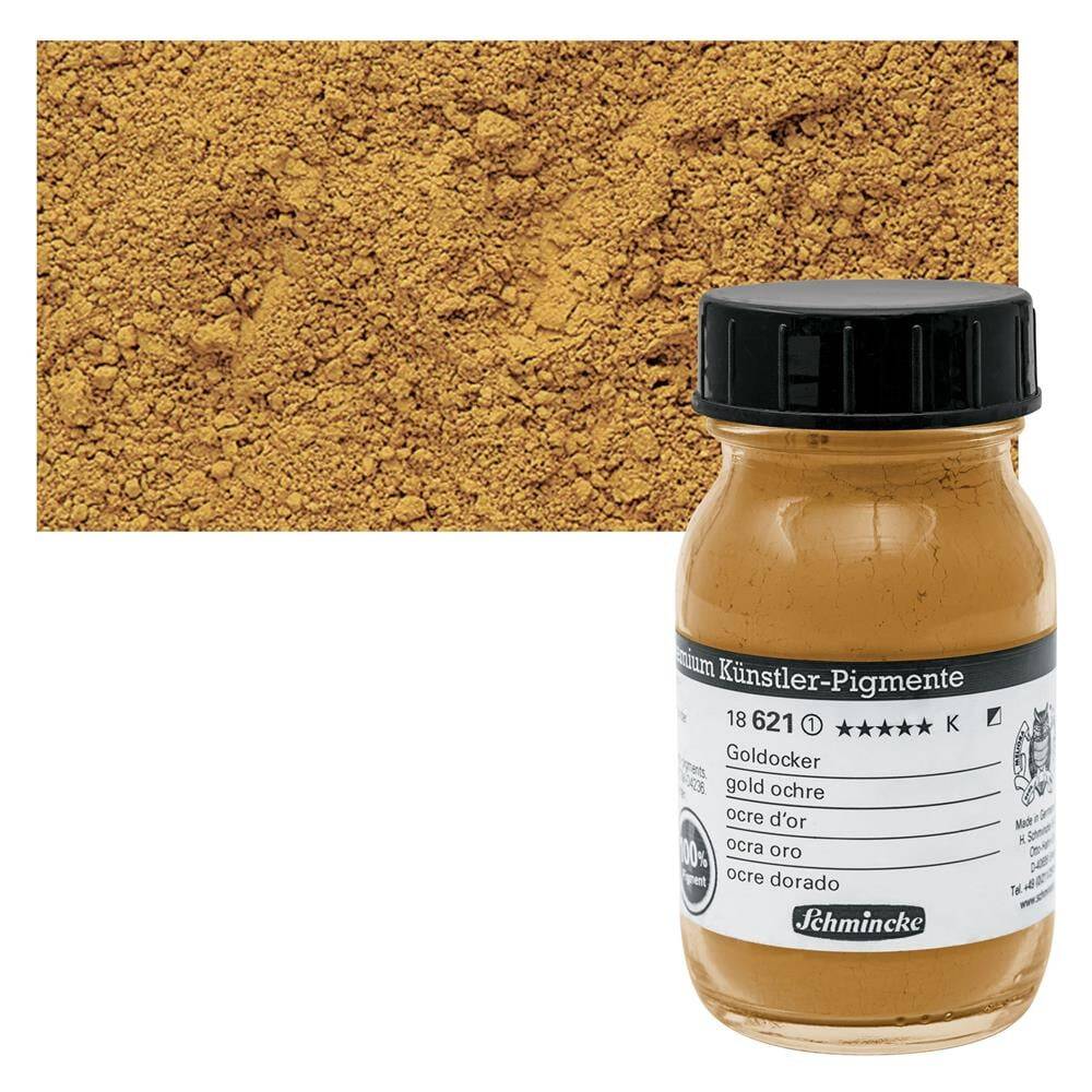 Schmincke Toz Pigment 621 Gold Ochre 100 ml