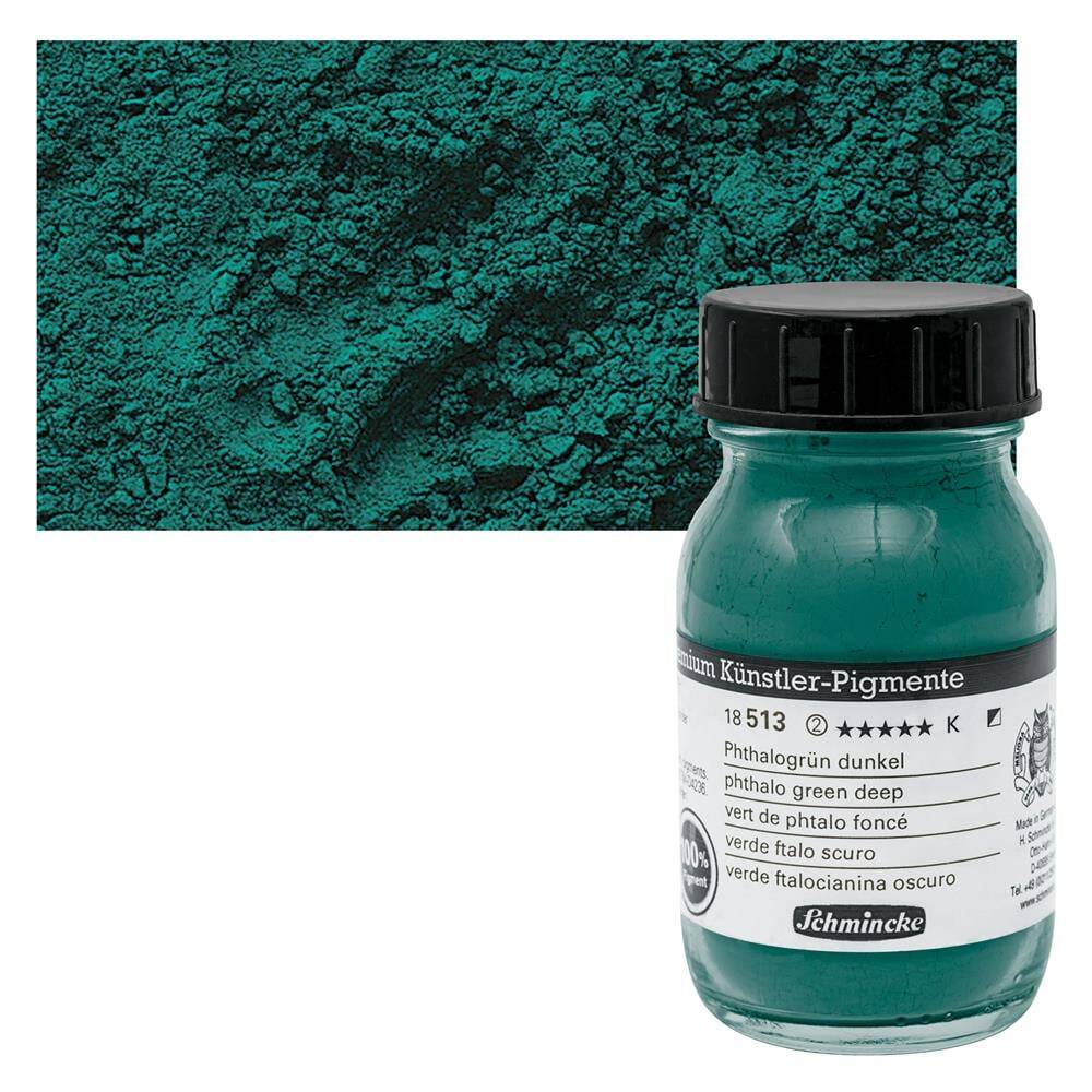 Schmincke Toz Pigment 513 Phthalo Green Deep 100 ml