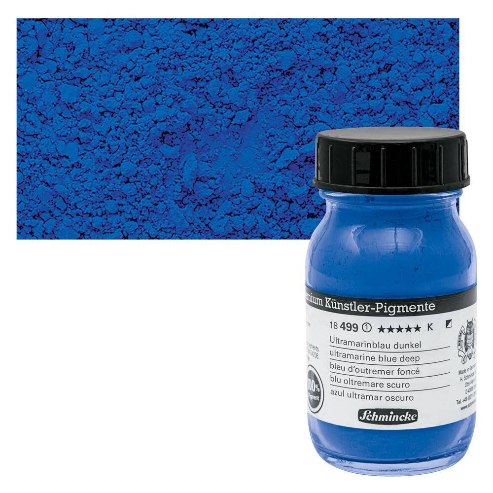 Schmincke Toz Pigment 499 Ultramarine Blue Deep 100 ml