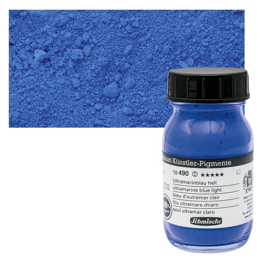 Schmincke Toz Pigment 490 Ultramarine Blue Light 100 ml