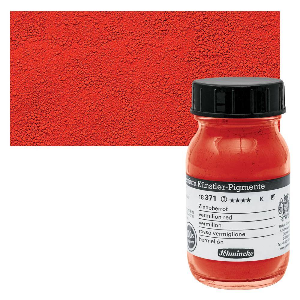 Schmincke Toz Pigment 371 Vermilion Red 100 ml