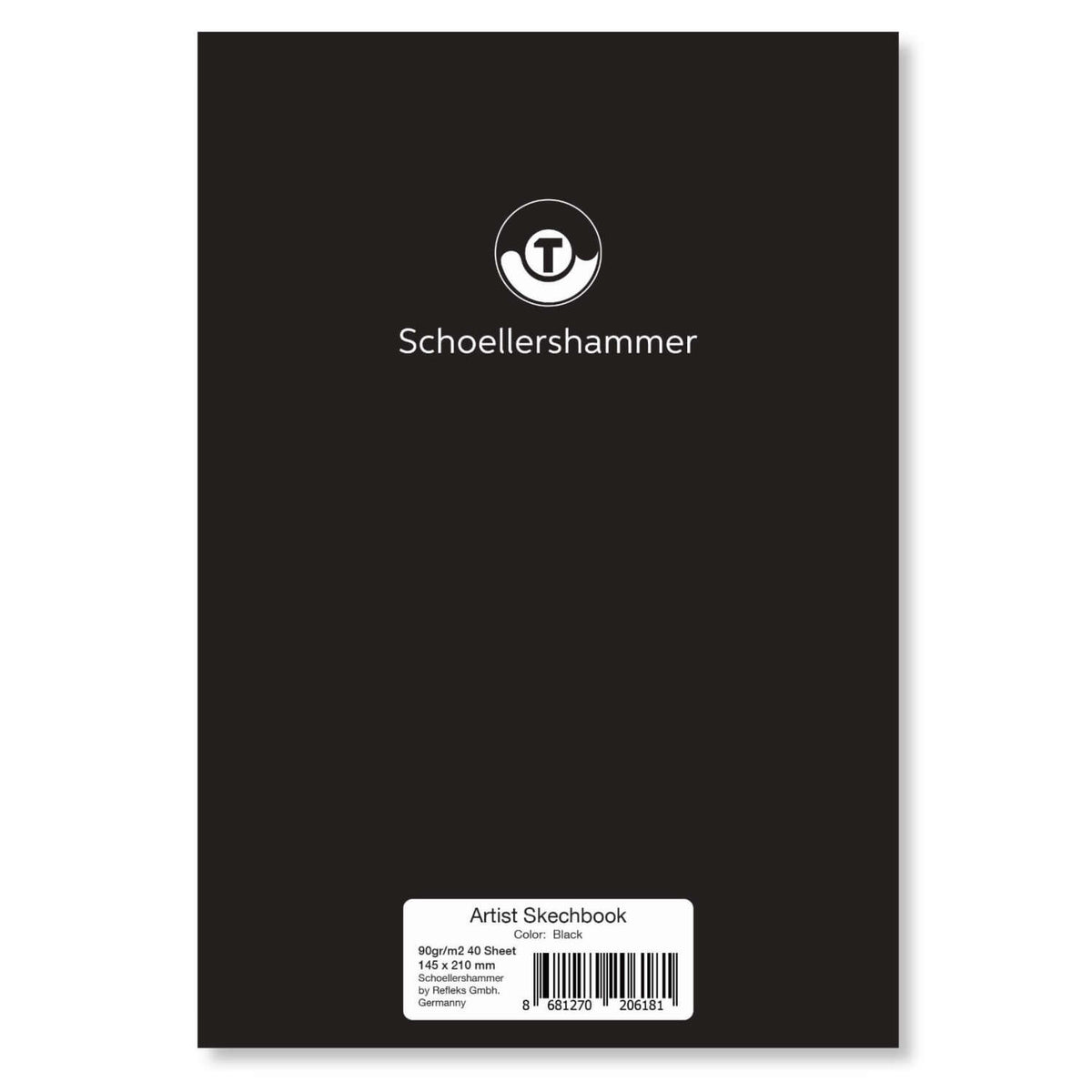 Schoellershammer Sketchbook 90gr A5 30yp Black