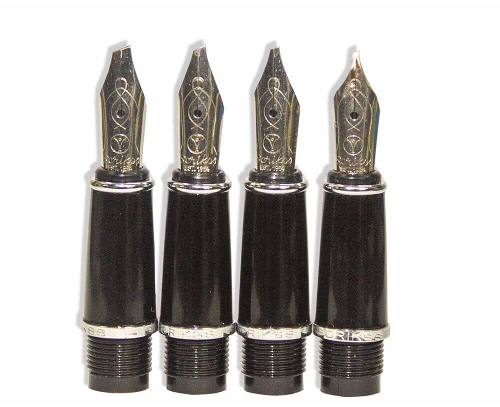 Scrikss Dolma Kalem Seti Beyaz 0,5 mm - 1 mm - 1,5 mm - 2 mm  ( Hat İçin Özel Kesilmiş Uçlar)