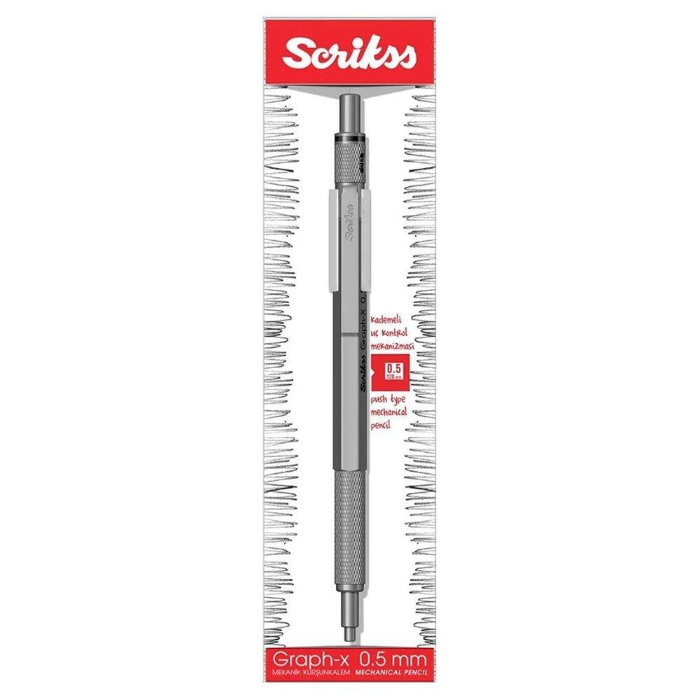 Scrikss Graph-X Metal Versatil 0.5 mm Kurşun Gri