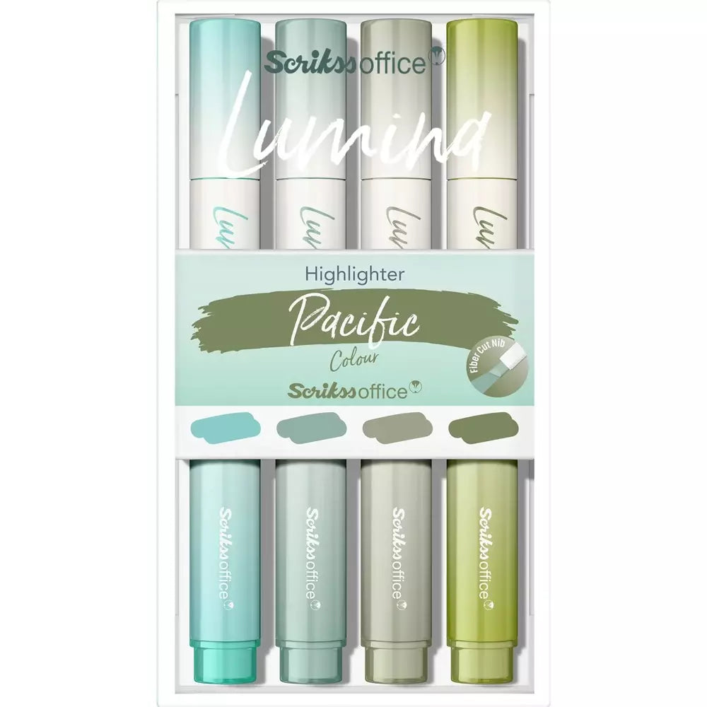 Scrikss Lumina Fosforlu Kalem Seti 4'lü Pacific
