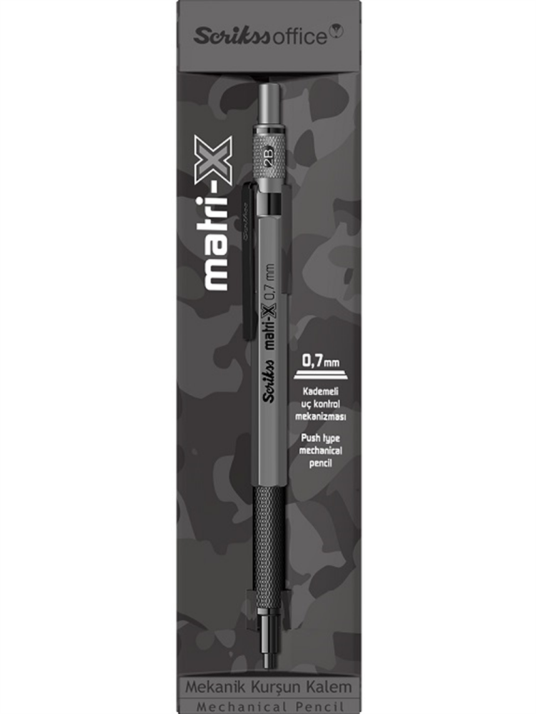 Scrikss Matri-x Metal Versatil 0.7 MM Saten Gri