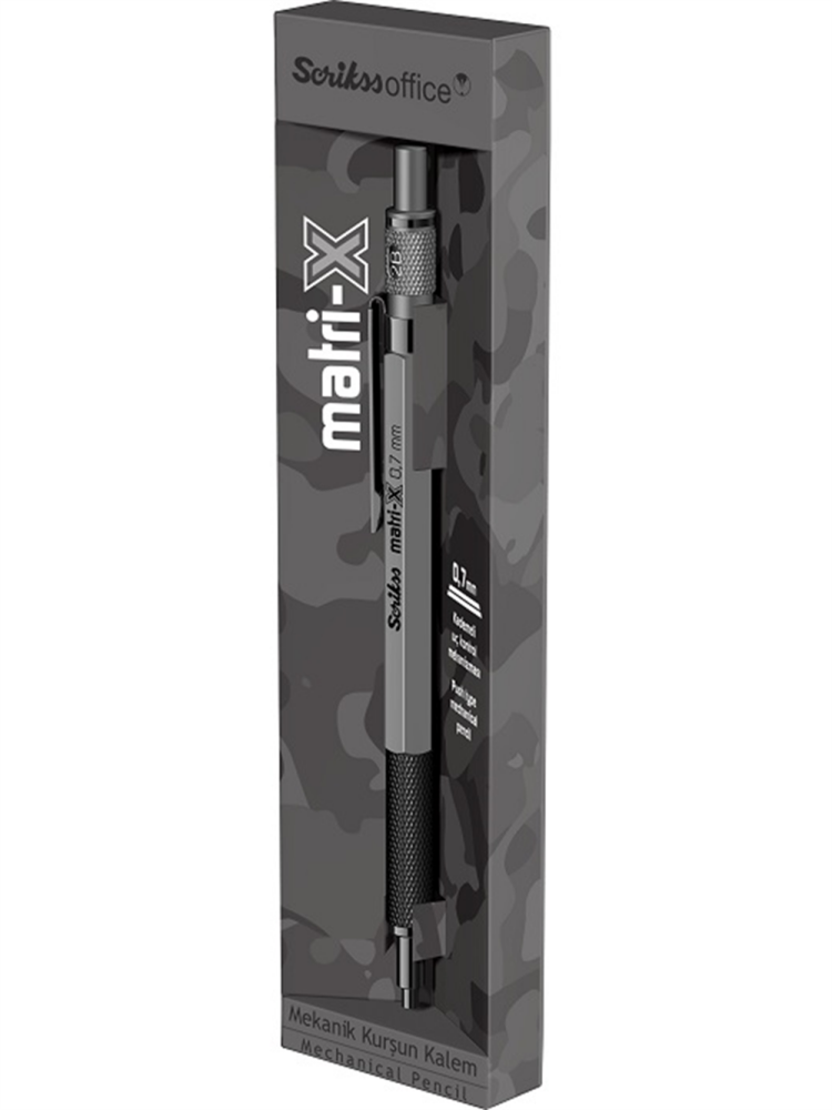 Scrikss Matri-x Metal Versatil 0.7 MM Saten Gri