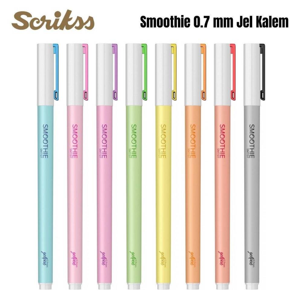 Scrikss Smoothie Jel Kalem 0.7 mm Mavi