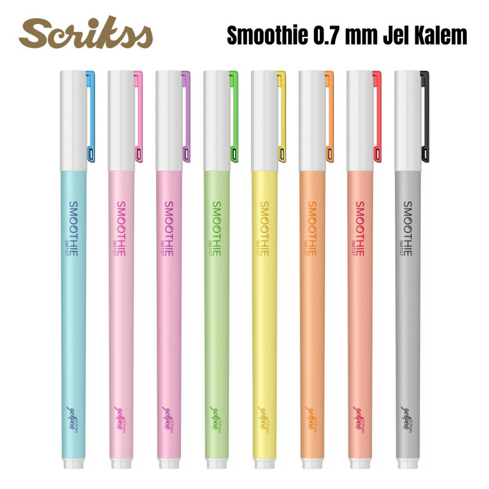 Scrikss Smoothie Jel Kalem 0.7 mm Sarı