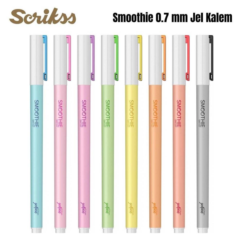 Scrikss Smoothie Jel Kalem 0.7 mm Siyah