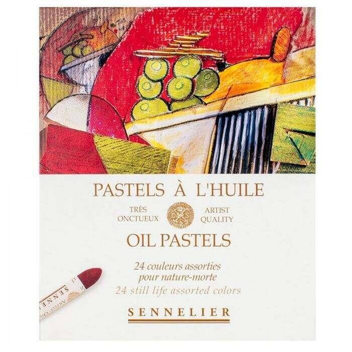 Sennelier Yağlı Pastel Boya Seti 24'lü Naturemorte Tonlar Tam Boy