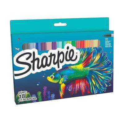 Sharpie Permanent Set Fine 18'li Balık