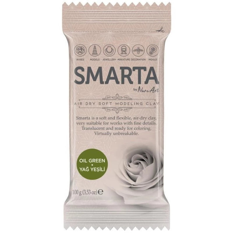 Smarta Havayla Kuruyan Model Hamuru 100gr Yağ Yeşili