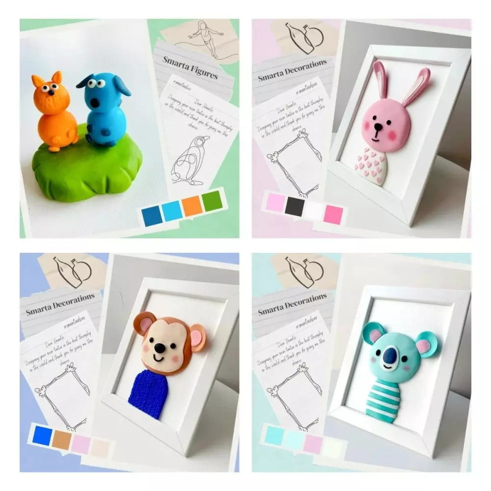Smarta Kids Havayla Kuruyan Modelleme Hamuru 70gr Pembe 40