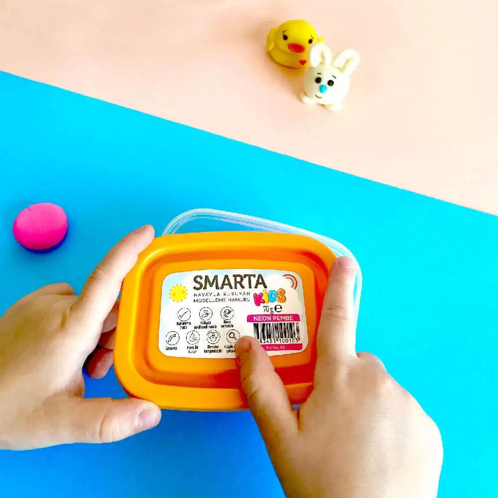 Smarta Kids Havayla Kuruyan Modelleme Hamuru 70gr Siyah 39