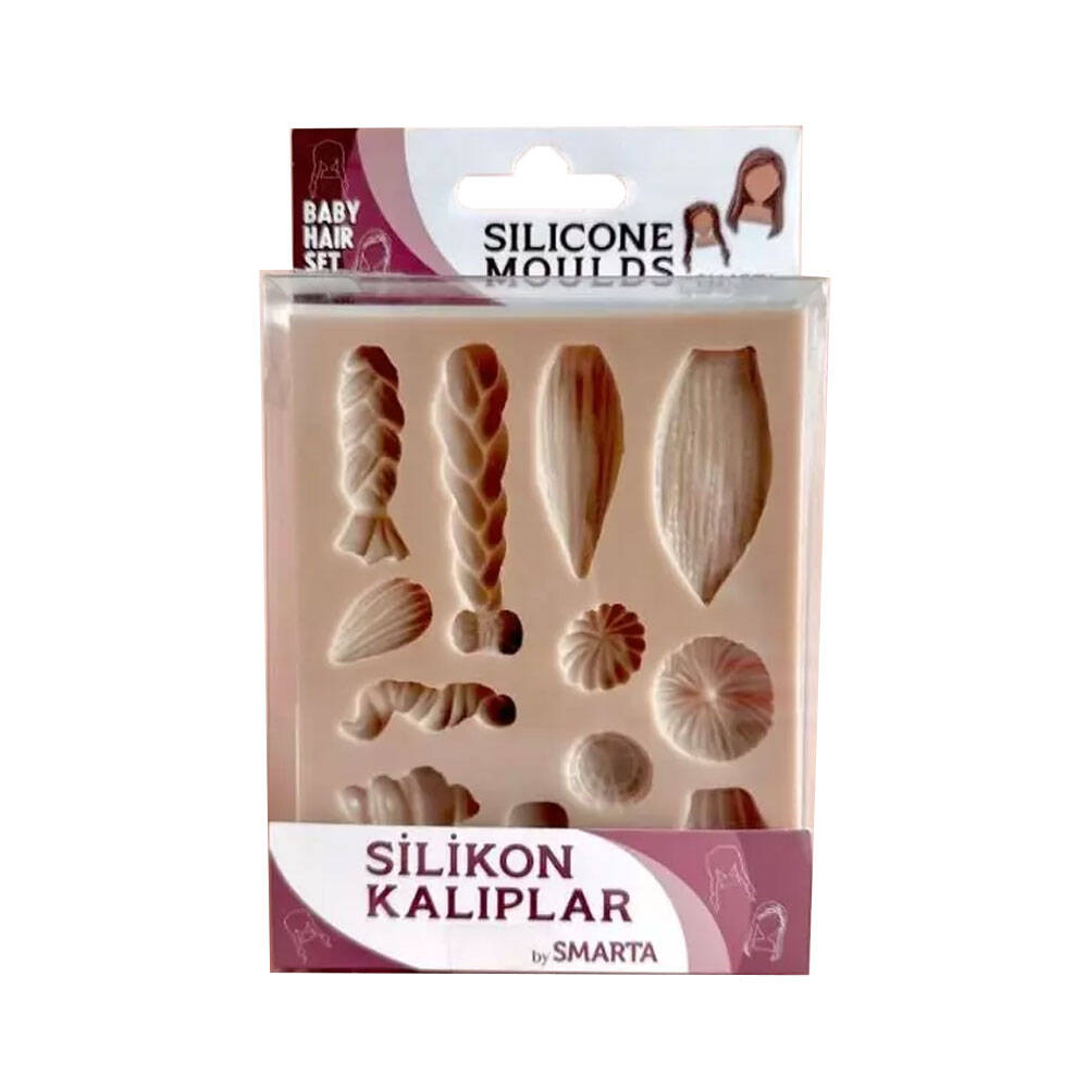 Smarta Silikon Kalıp Bebek Saç Seti SK1013024