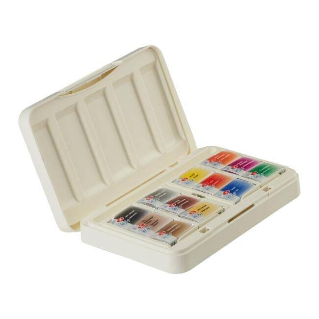 St. Petersburg White Nights Extra-Fine Tam Tablet Plastik Kutu Sulu Boya Seti 2.5 ml 12li Animalistik Renkler