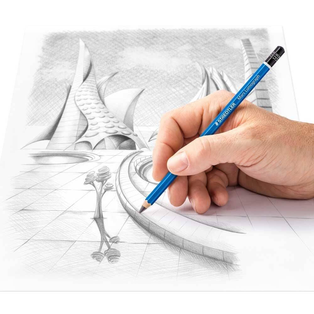 Staedtler Mars Lumograph Dereceli Kalem 100-12B