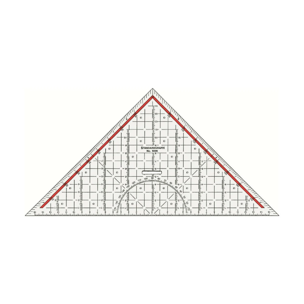 Standardgraph Üçgen Açı Şablonu 23 cm No:9200