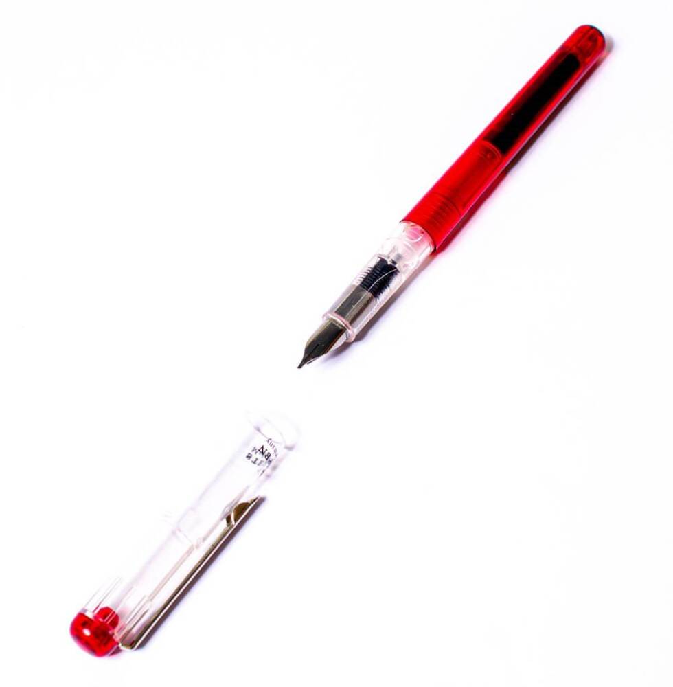 Steel Pen Dolma Kalem 0.75 mm Kırmızı ( Hat İçin Özel Kesilmiş Uçlar)