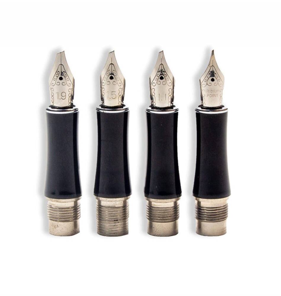 Steel Pen Dolma Kalem Seti 0,5 mm - 1 mm - 1,5 mm - 2 mm ( Hat İçin Özel Kesilmiş Uçlar)