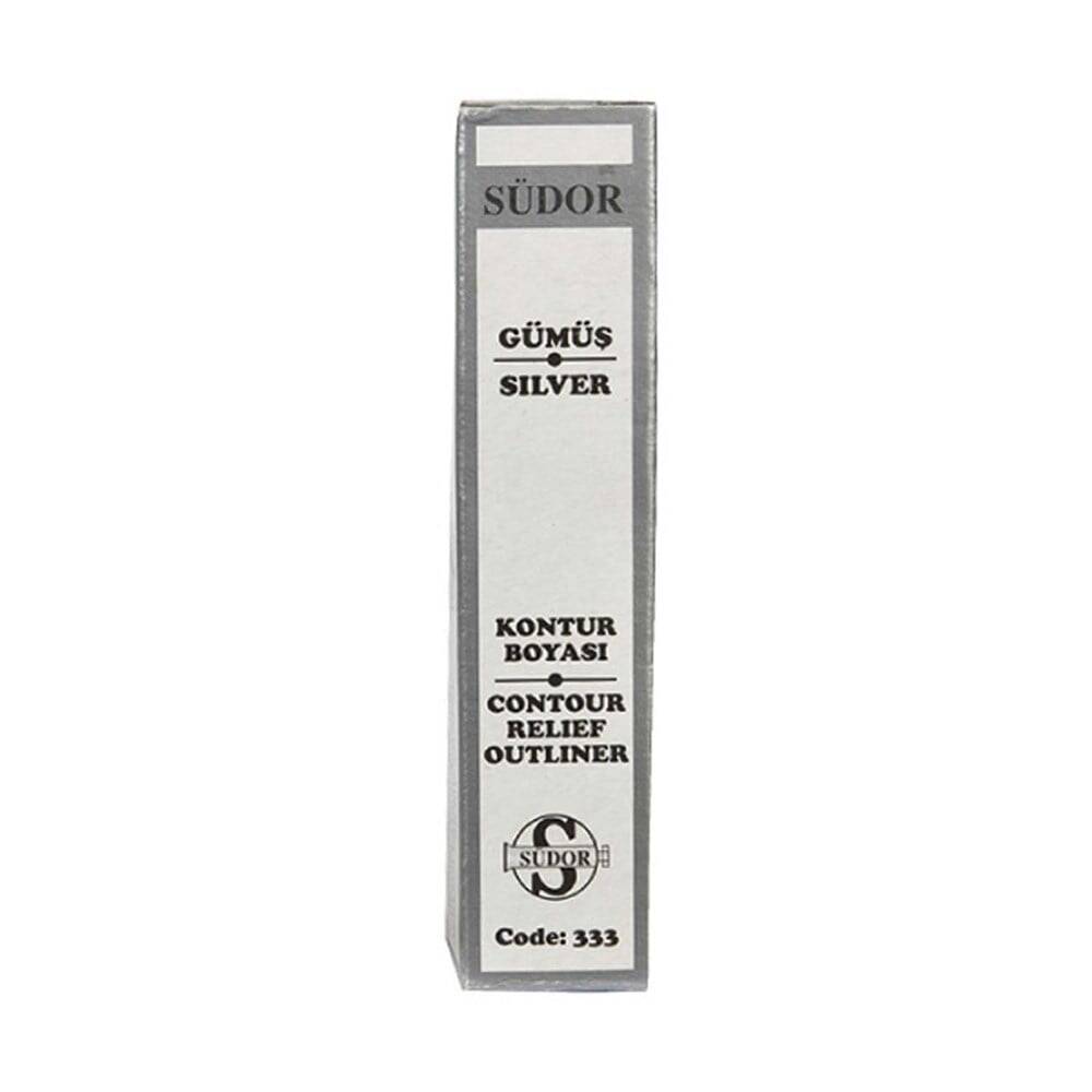Südor Cam Kontur Boyası 25 ml Gümüş