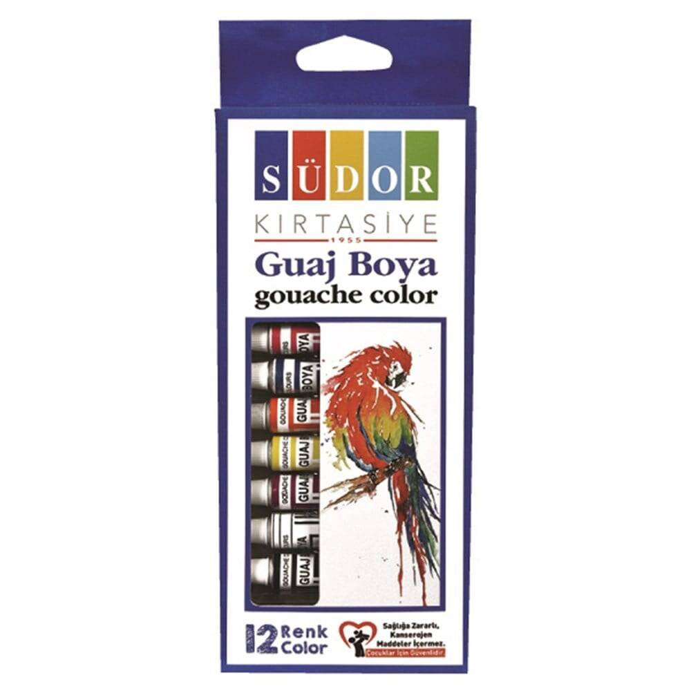 Südor Guaj Boya Set 12 Renk 8.5 ml