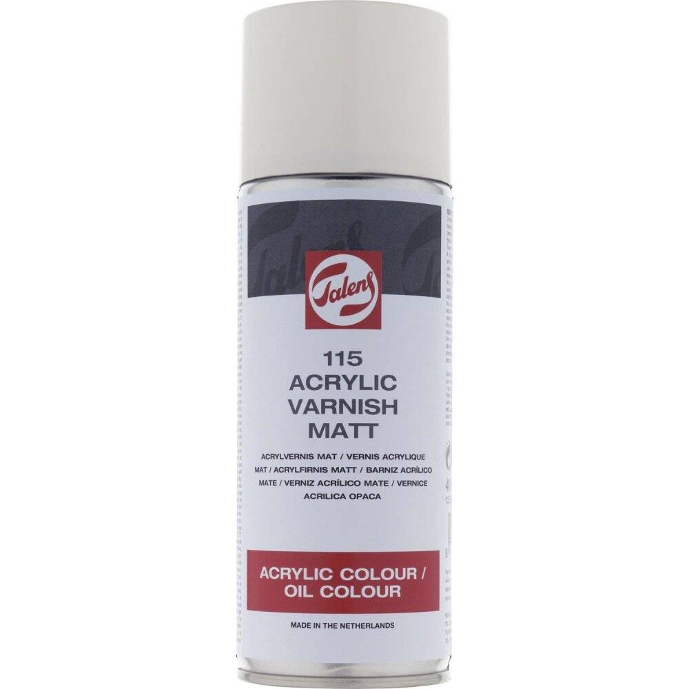 Talens Acrylic and Oil Varnish Matt 115 Akrilik ve Yağlı Boya Verniği Mat 400ml Sprey