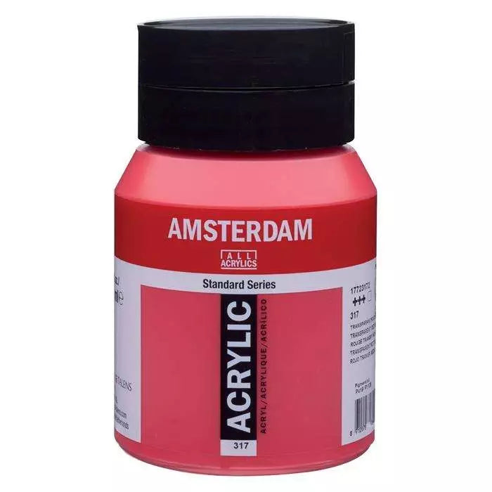 Talens Amsterdam Akrilik Boya 500 ml 317 Transparent Red