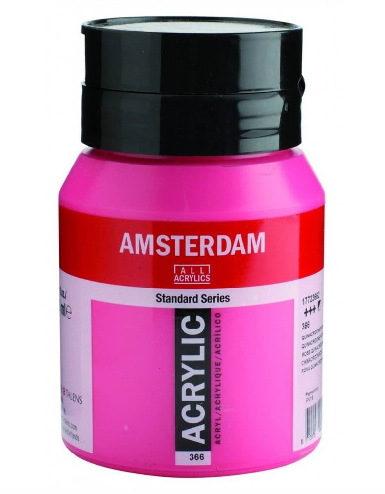Talens Amsterdam Akrilik Boya 500 ml 366 Quinacridone Ros