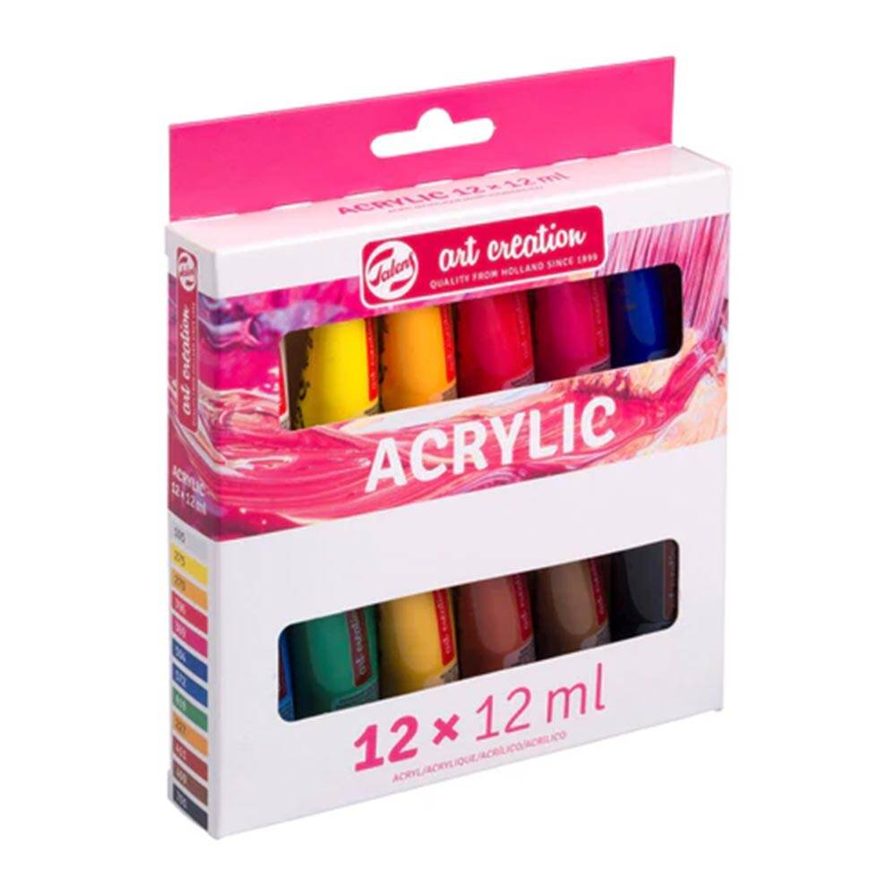 Talens Artcreation (Plastik Tüp) Akrilik Boya Seti 12 renk x 12 ml