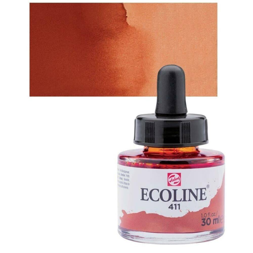 Talens Ecoline Sıvı Sulu Boya 30 ml 411 Burnt Sienna