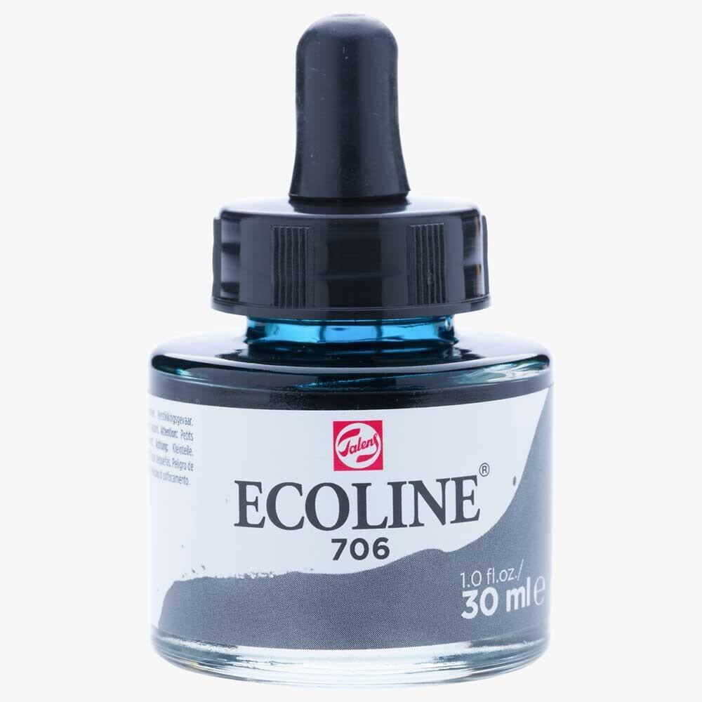 Talens Ecoline Sıvı Sulu Boya 30 ml 706 Deep Grey