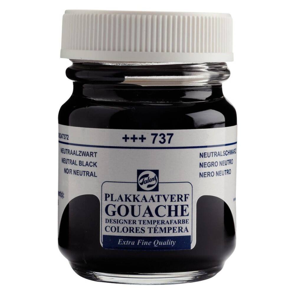 Talens Guaj Boya 50 ml 737 Neutral Black