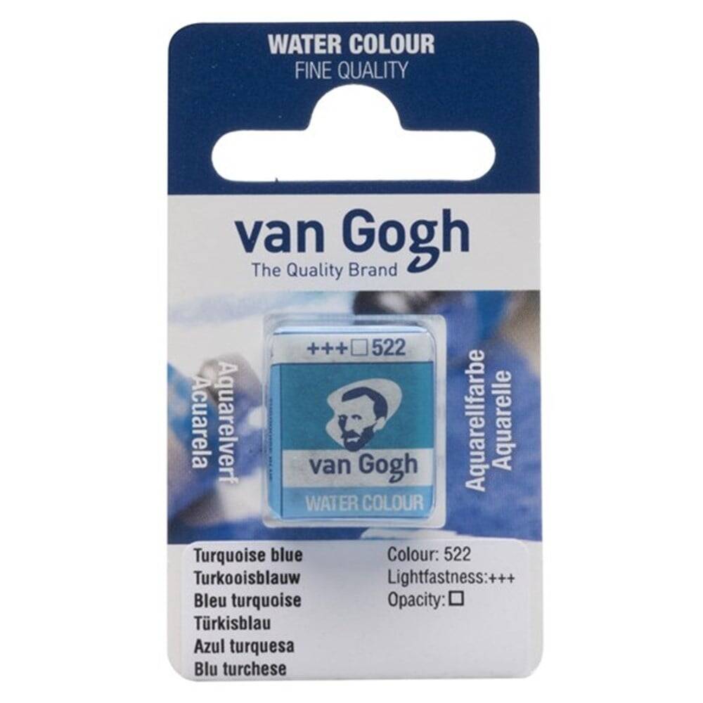 Talens Van Gogh Suluboya Tablet 522 Turquoise Blue