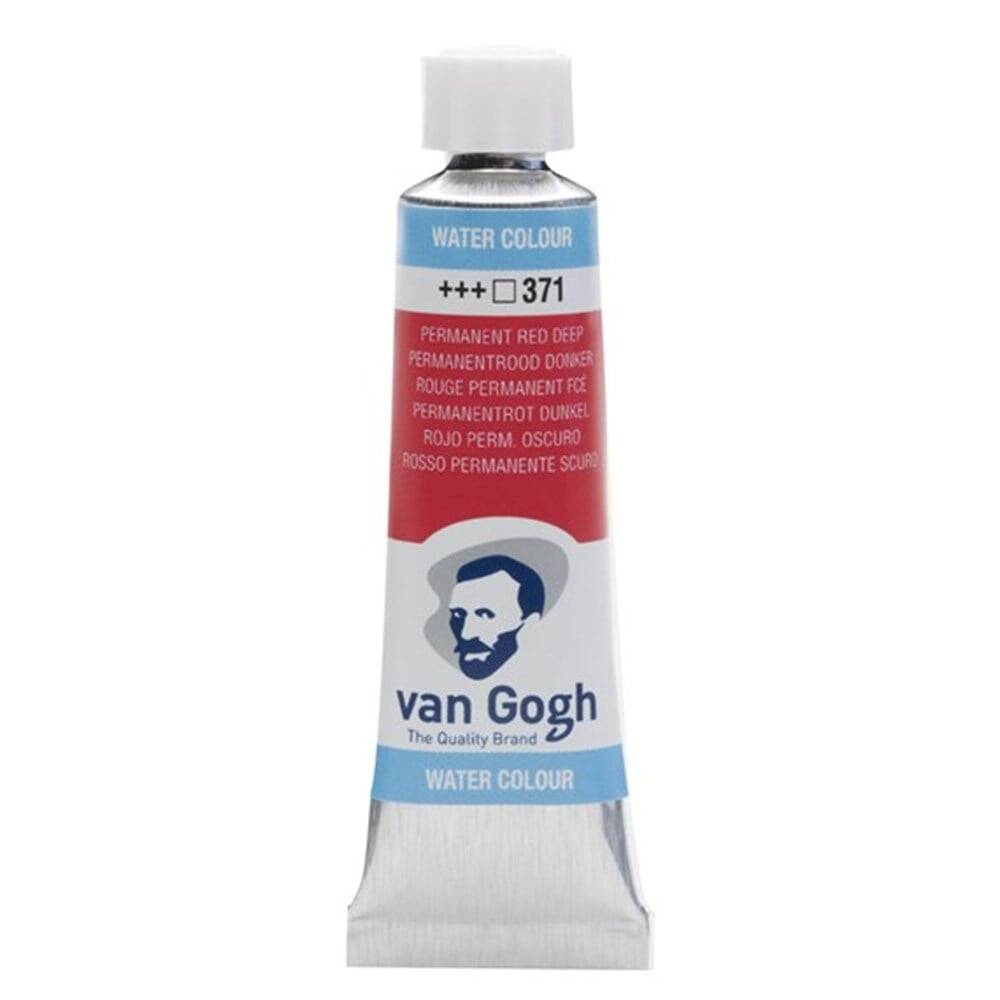 Talens Van Gogh Watercolour Tube 10ml - 371 Perm. Red Deep