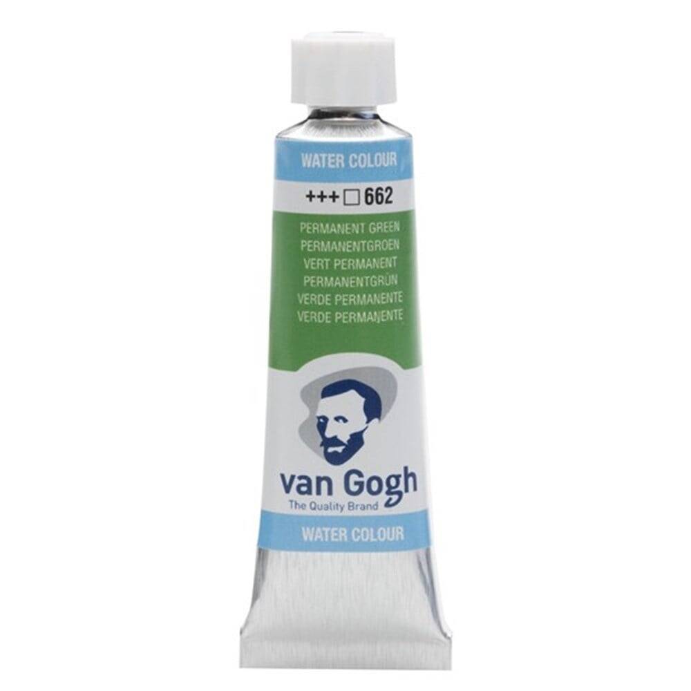 Talens Van Gogh Watercolour Tube 10ml - 662 Perm. Green
