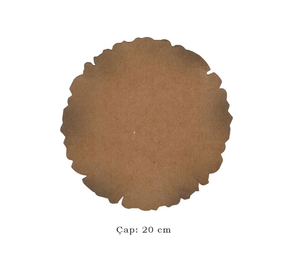Illumination and Miniature Paper Light Brown, Starch Ahar Round 20 cm