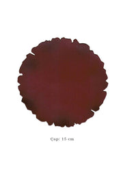 Illumination and Miniature Paper Claret Red, Starch Ahar Round 15 cm