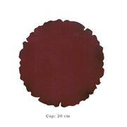 Illumination and Miniature Paper Claret Red, Starch Ahar Round 20 cm
