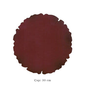 Illumination and Miniature Paper Claret Red, Starch, Round 30 cm