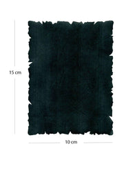 Illumination and Miniature Paper Dark Green, Starch-Papered Rectangular 15-10 cm