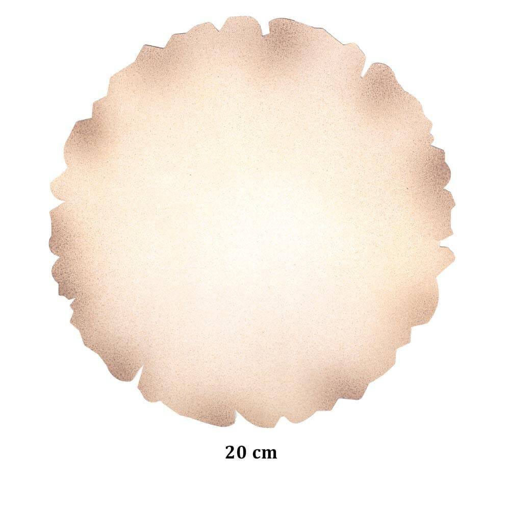 Illumination and Miniature Paper Cream Starch Ahar Round 20 cm